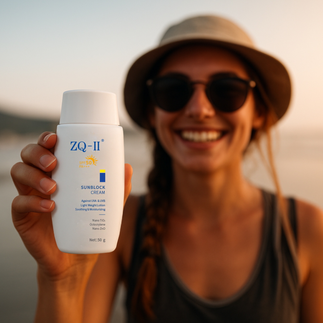 ZQ-II SUNBLOCK क्रीम: आपका दैनिक स्किनकेयर आवश्यक-सिर्फ गर्मियों के लिए नहीं!